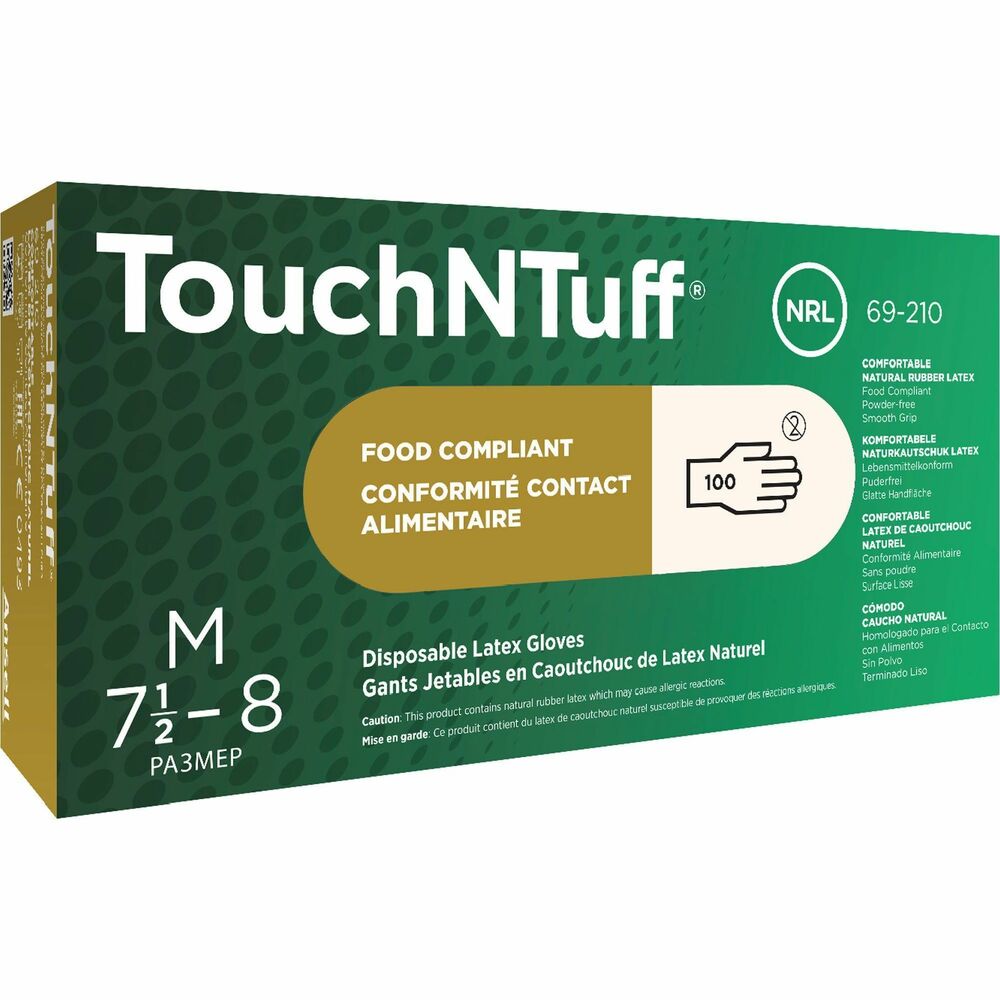 ANS69210M - These single-use gloves provide a high degree of dexterity for complete control while you work. Smooth finish offers excellent tactile sensitivity for handling intricate and delicate products. Natural rubber latex material offers remarkable strength and comfort. Rolled beaded cuff ensures a secure fit around the wrist. Powdered gloves are perfect for food packing, foodservice, lab analysis and more.