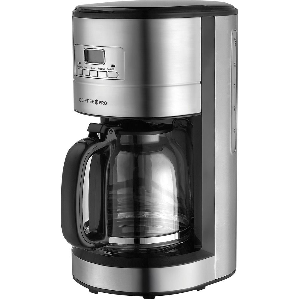 CFPCPCM4276 - Stainless steel coffeemaker features a fresh water system to deliver rich, full-flavored coffee. Easy-to-use control panel lets you quickly enjoy fresh, consistent coffee any time of day. Delay brew allows you to prepare your next batch in advance and start brewing exactly when you want. Auto shutoff ensures safe use and minimizes energy consumption for cost-effective performance.