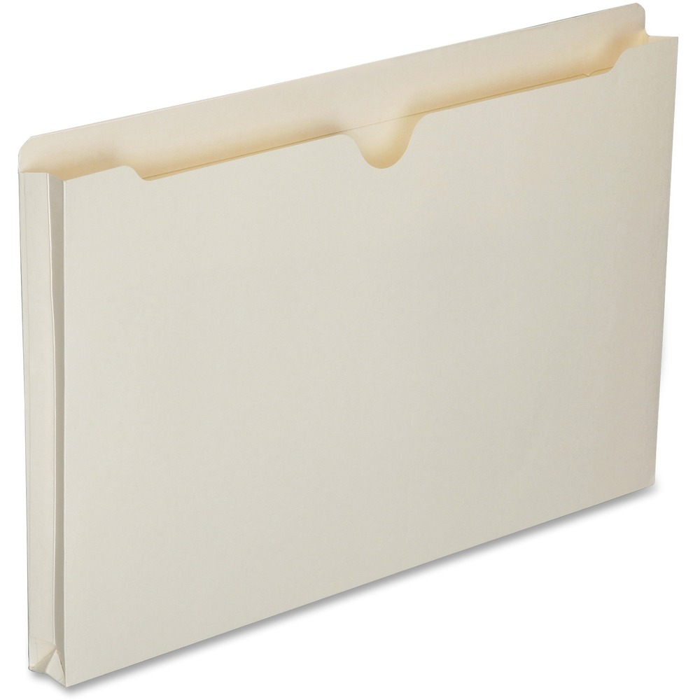 NSN6321019 - Expanding file jackets are ideal for organizing and transporting your files. The 1/2" high, straight-cut, double-ply tabs are reinforced for added durability and easy indexing. Closed jacket sides help keep papers and loose items secure while the thumb-cut notch allows easy access. Use these file jackets in vertical or lateral filing systems. Acid-free, archival-quality folders are made of 11 point manila stock and 30 percent post-consumer recycled materials.