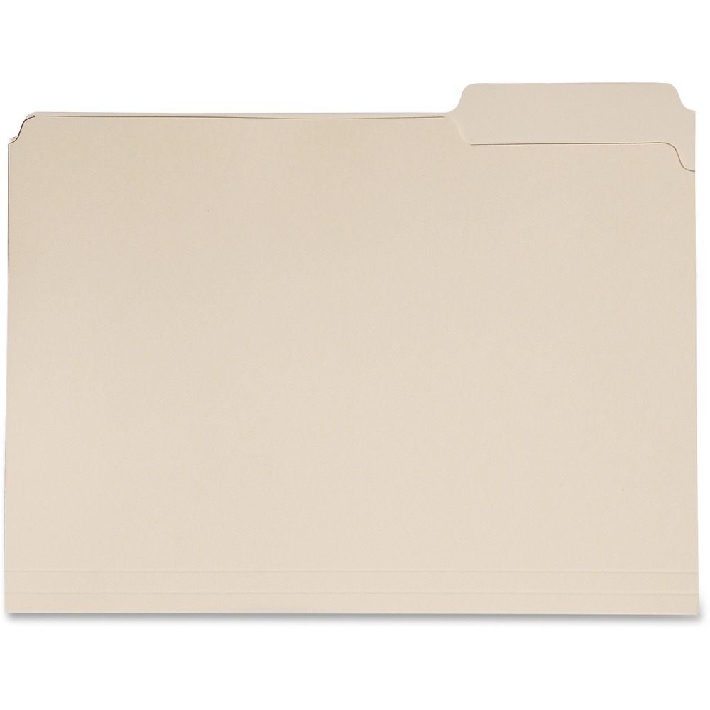 NSN6458091 - Organize and protect your important papers with these 1/3-cut file folders. Single-ply tab is in position 3. Letter-size folders are made of 11 point stock and 30 percent post-consumer recycled materials. They are great for use in filing cabinets, hanging file folders and brief case/portable filing systems.
