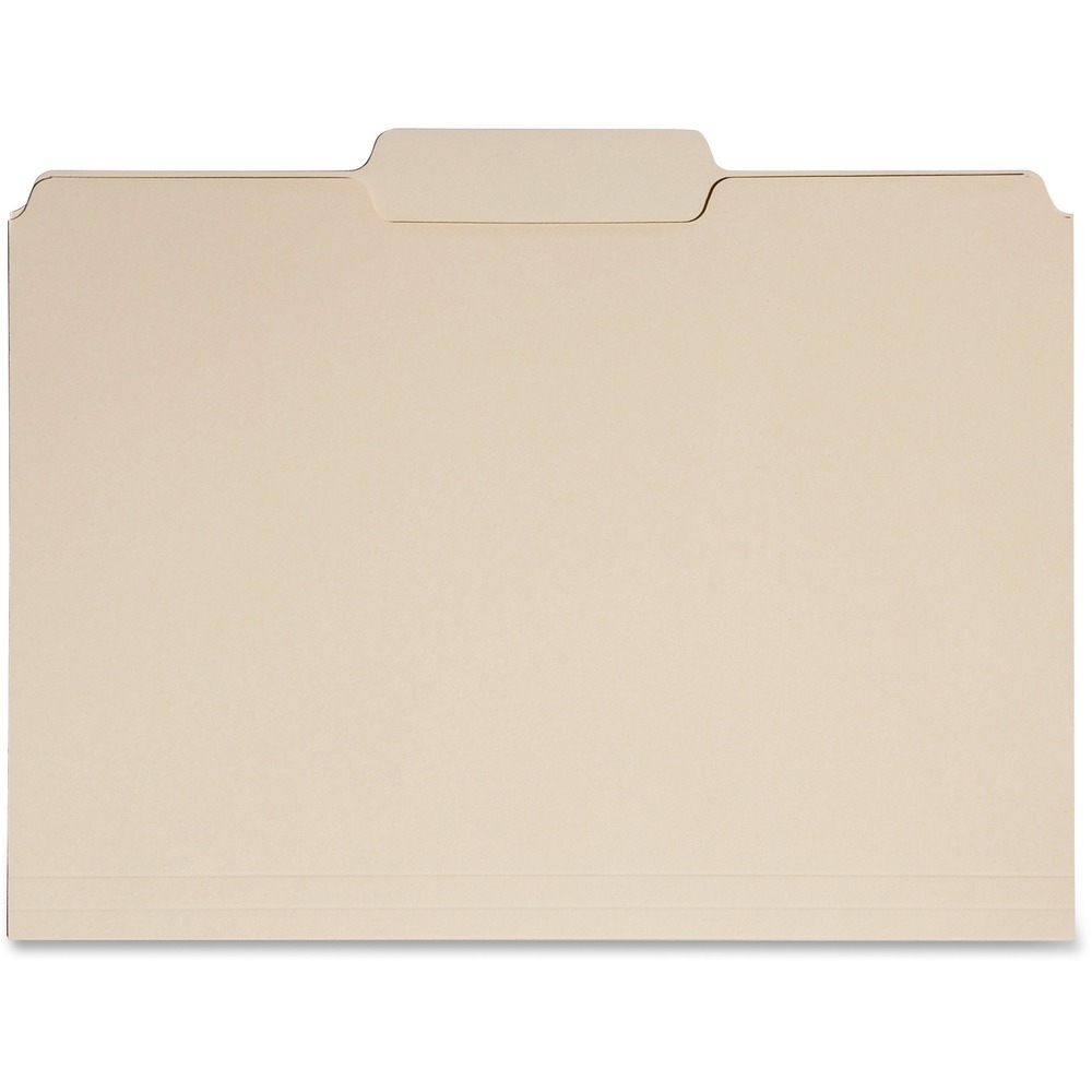 NSN6458096 - Organize and protect your important papers with these 1/3-cut file folders. Single-ply tab is in position 2. Letter-size folders are made of 11 point stock and 30 percent post-consumer recycled materials. They are great for use in filing cabinets, hanging file folders and brief case/portable filing systems.