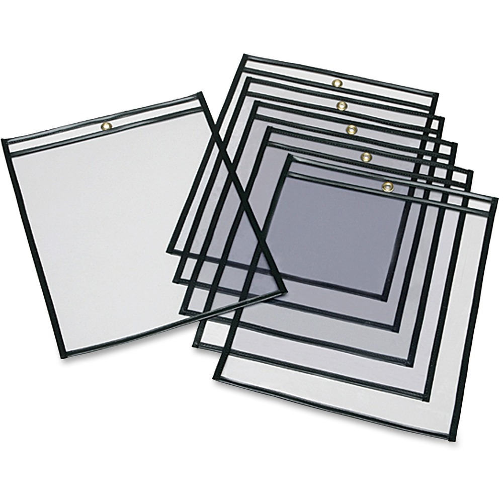 NSN6477926 - These transparent poly envelopes are perfect for keeping documents such as job tickets, work orders, production schedules and more protected and visual at the same time. They are bound with black plastic edging on three sides for strength and durability. Use the single eyelet for hanging. Envelopes are perfect for industrial environments. They are clear on both sides for maximum visibility.