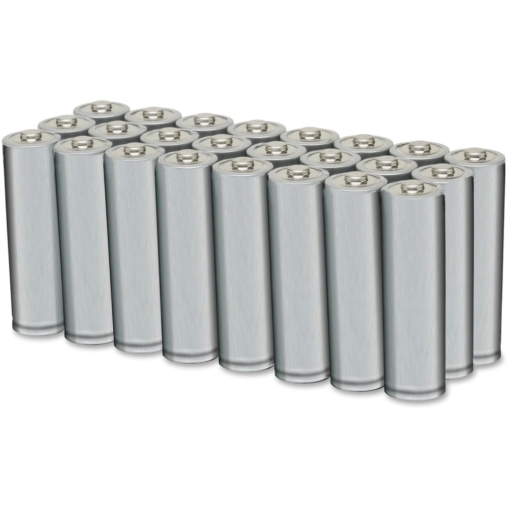 NSN9857845 - These alkaline, manganese dioxide batteries are great for use with tape recorders, cameras, transistor radios, toys, clocks and other electronic equipment. Each AA battery frequently lasts more than twice as long as the same-size, carbon-zinc battery, depending on type of use. Cylindrical battery has flat terminals. Nominal voltage is 1.5 volts. Nonrechargeable batteries are packaged by people with disabilities. They meet American National Standards Institute 18.1 (ANSI 18.1) for portable primary alkaline battery cells.
