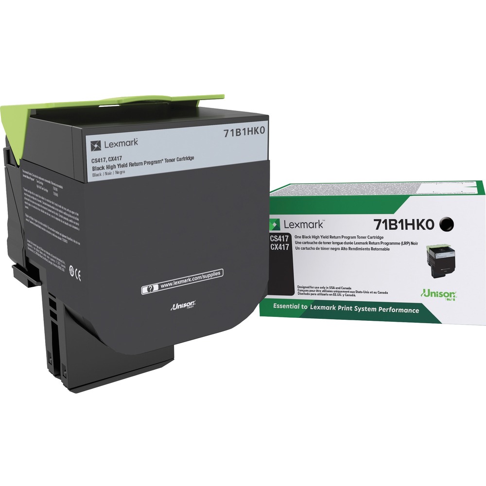 Lexmark Unison Original High Yield Laser Toner Cartridge - Black - 1 Each - 6000 Pages