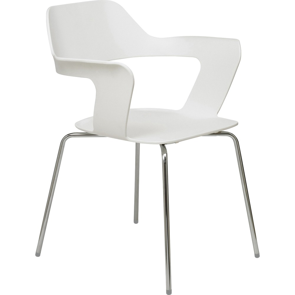 KFI2500CHWHITE - Julep Stack Chair features a stylish, playful design to give you a great seating option that can be used in cafes, dining rooms, social areas, meeting spaces and more. Shell is made from fiberglass-reinforced polypropylene to provide comfort and flexibility. The 16-gauge, tubular steel legs provide sturdy support for lasting reliability. Durable, textured shell is resistant to both mold and abrasions to keep the exterior looking professional. Polyurethane glides protect your flooring to prevent damaging hard floors. Stackable design allows you to stack additional chairs (not included) for space-saving storage.