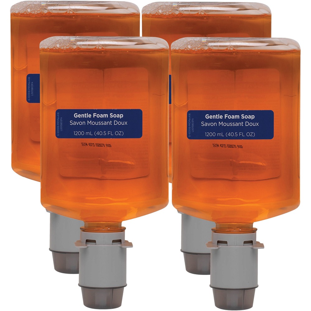 GPC43715 - Part of the Pacific Blue Ultra family, this mild foaming handwash in fresh Pacific Citrus scent is as gentle as it is effective and is safe enough to use every day. The unique, conditioning formula leaves skin feeling fresh while its lather rinses away dirt and bacteria that can spread disease and cause infections. Use this foaming handwash with the Pacific Blue Ultra coordinating line of manual soap dispensers (sold separately) in restrooms, classrooms, food-prep areas or any workstation where hand hygiene is essential. With up to 3,000 dispenses per bottle, the high-capacity, 100 percent recyclable refill for this foaming hand soap has adjustable portion control that helps to reduce waste.