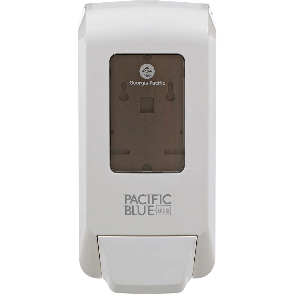 GPC53058 - Part of the high-quality, Pacific Blue Ultra family, this manual soap/sanitizer dispenser is made for high-traffic areas and heavy day-to-day use. The durable design, high-capacity refills and adjustable portion control help your budget go further. Use this multipurpose dispenser for restrooms, classrooms, food-prep areas or any workstation where good hygiene is essential. Healthy, sanitary work environments are a must for customers and employees alike. Designed as a part of a closed system, this dispenser helps reduce the risk of cross-contamination by 25 percent over traditional dispensers.