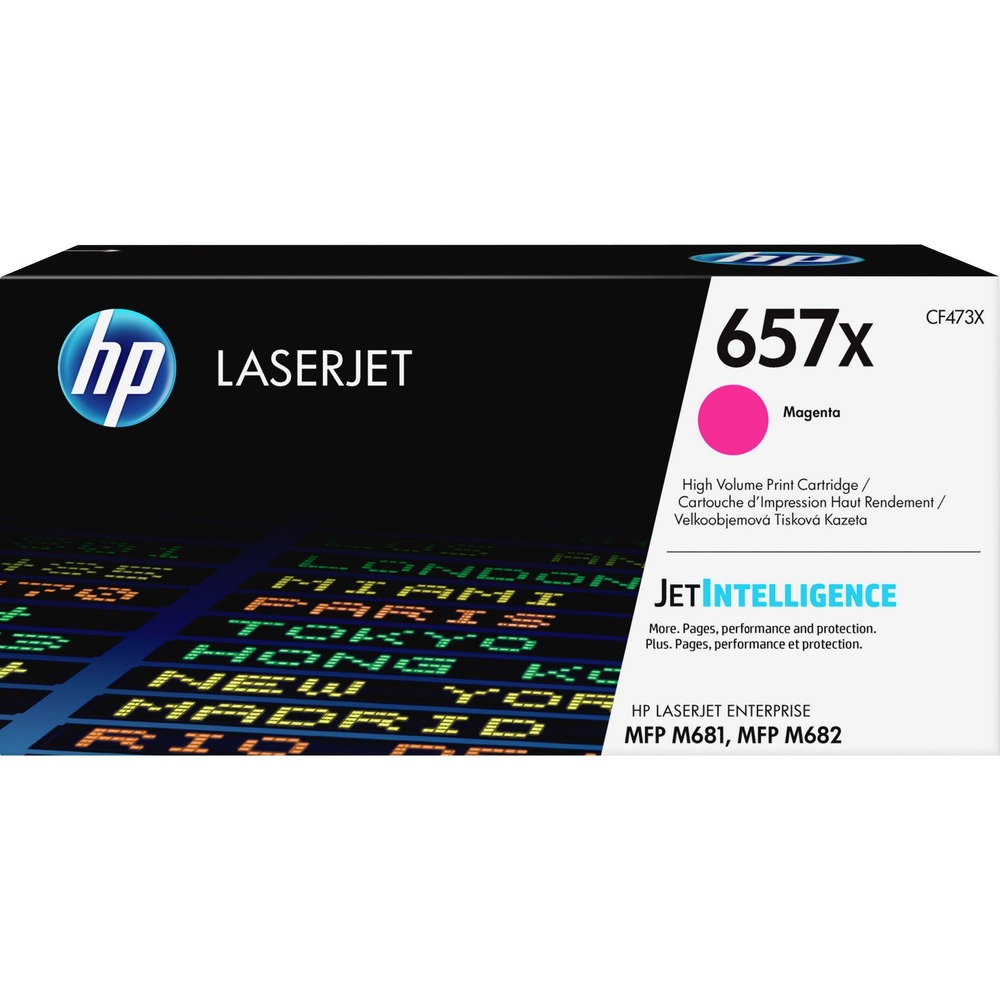 HEWCF473X - Count on this high-yield, Original HP toner cartridge with JetIntelligence for high quality at fast speeds in your HP Color LaserJet Enterprise Flow MFP M681 series. Avoid costly reprints and help ensure flawless performance and HP quality you expect. Look professional on every page with vibrant, high-quality prints that stand the test of time. Page maximizer technology delivers more pages per cartridge than before. Intelligently track toner levels with print-gauge technology to help ensure you get the pages you paid for. Innovative, anti-fraud technology helps ensure you're getting authentic HP quality. Quickly replace your cartridges with auto seal removal and easy-open packaging. Maximize efficiency with this toner cartridge specially designed to work best with your HP LaserJet. The HP 657X cartridge yields approximately 23,000 pages. More from the Manufacturer