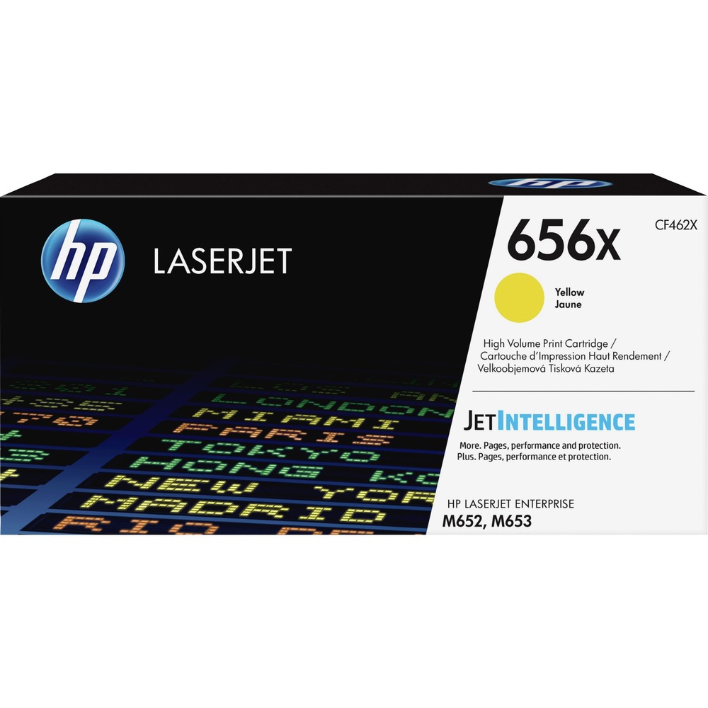 HEWCF462X - Count on this high-yield, Original HP toner cartridge with JetIntelligence for high quality at fast speeds in your HP Color LaserJet Enterprise Color M652 series and M653 series. Look professional on every page with vibrant, high-quality prints that stand the test of time. Page maximizer technology delivers more pages per cartridge than before. Intelligently track toner levels with print-gauge technology to help ensure you get the pages you paid for. Innovative, anti-fraud technology helps ensure you're getting authentic HP quality. Quickly replace your cartridges with auto seal removal and easy-open packaging. Maximize efficiency with this toner cartridge specially designed to work best with your HP LaserJet. The HP 656X cartridge yields approximately 22,000 pages. More from the Manufacturer