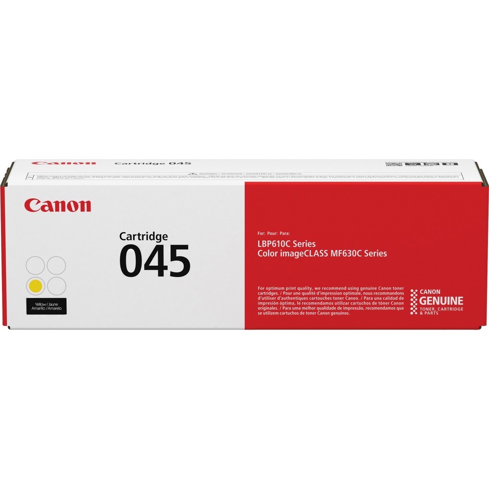 CNMCRTDG045Y - Designed by Canon engineers and manufactured in Canon facilities, this genuine Canon toner cartridge is developed using precise specifications so you can be confident that your Canon device will consistently produce high-quality results. Canon S-Toner produces a highly detailed toner image and helps ensure a precise transfer performance. The Single-Cartridge System combines the toner and drum into the same unit, which means you only have one consumable to replace. Cartridge works in the Canon imageClass MF630 Series and LBP612Cdw. It yields approximately 1,300 pages.