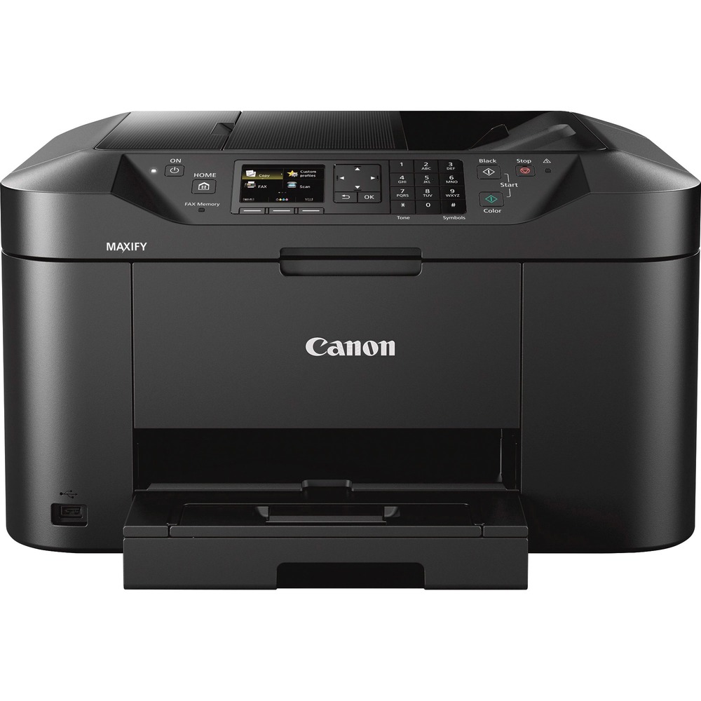 CNMMB2120 - Specifically designed to help meet the needs of home-based businesses of one to four users, this all-in-one printer with a full-dot LCD delivers crisp, colorful prints quickly, cost-effectively and reliably. Built-in Wi-Fi and full compatibility with the Canon PRINT app allow you to quickly share and print information directly from your tablet and smartphone via select Cloud services. Plus, you can scan items directly to your mobile device. MAXIFY ink tanks deliver a high page yield from one set of XL ink tanks, and the Dual Resistant High Density (DRHD) ink system produces laser sharp text that is resistant to smudges and highlighters. All-in-one printer boasts a quick first printout time of 6 seconds with print speeds up to 19 black/white images per minute and 13 color images per minute. Printer also offers up to a 600 x 1200 dpi, automatic two-sided printing, 500-sheet paper capacity and more.