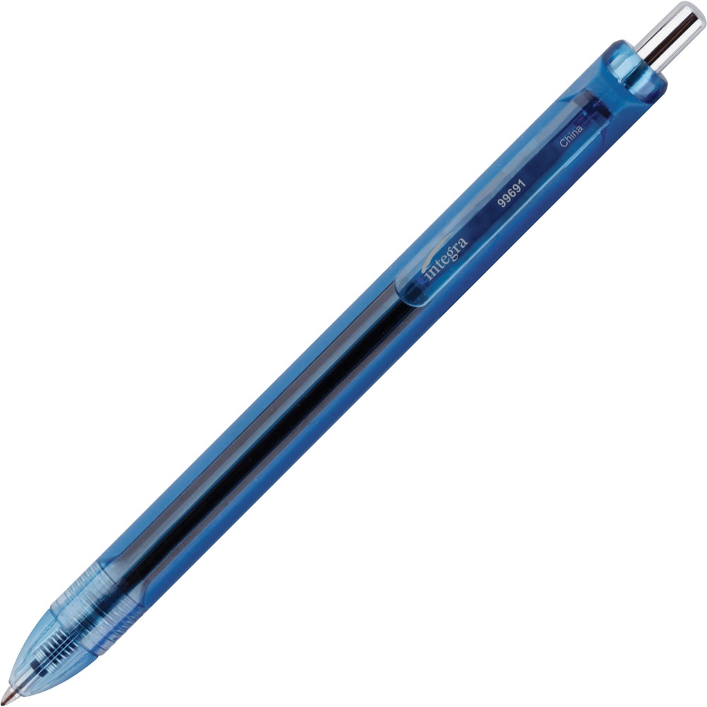 ITA99691 - Retractable pen features an advanced, quick-dry gel ink that helps prevent smudging to ensure your writing stays clean and legible. 0.7mm tip provides consistently smooth writing performance for crisp, neat results whether you're writing a quick note or a lengthy paragraph. Plus, a plastic clip allows you to conveniently attach the pen to pockets, notepads, binders and more for quick storage and retrieval.