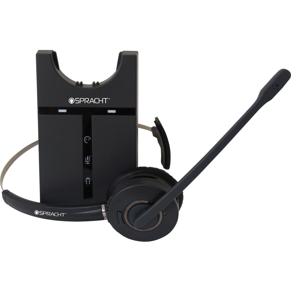 SPTHS3010 - Enjoy crystal-clear sound and voice quality with this wireless headset. The noise-canceling microphone filters out ambient noise around you to ensure your voice will be heard for more natural conversations. Convenient controls directly on the headset allow you to quickly answer and end calls, and mute and un-mute the mic without having to reach for your phone. Advanced battery provides up to eight hours of talk time and recharges completely in less than three hours. Plus, Eco-DECT means lower power requirements and fewer emissions. Softphone headset is compatible with PC and Mac computers and laptops.