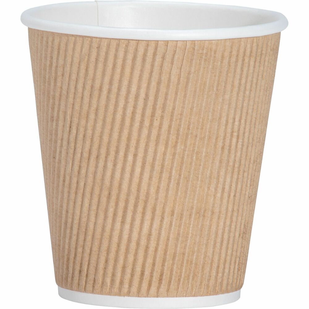 GJO11256BD - Unique hot cups are perfect for your beverage center or breakroom. Three-layer ripple design makes the hot cup cool to the touch. They are also microwavable. Ripple Hot Cups reduce costs by eliminating the need to use a sleeve or double cup.