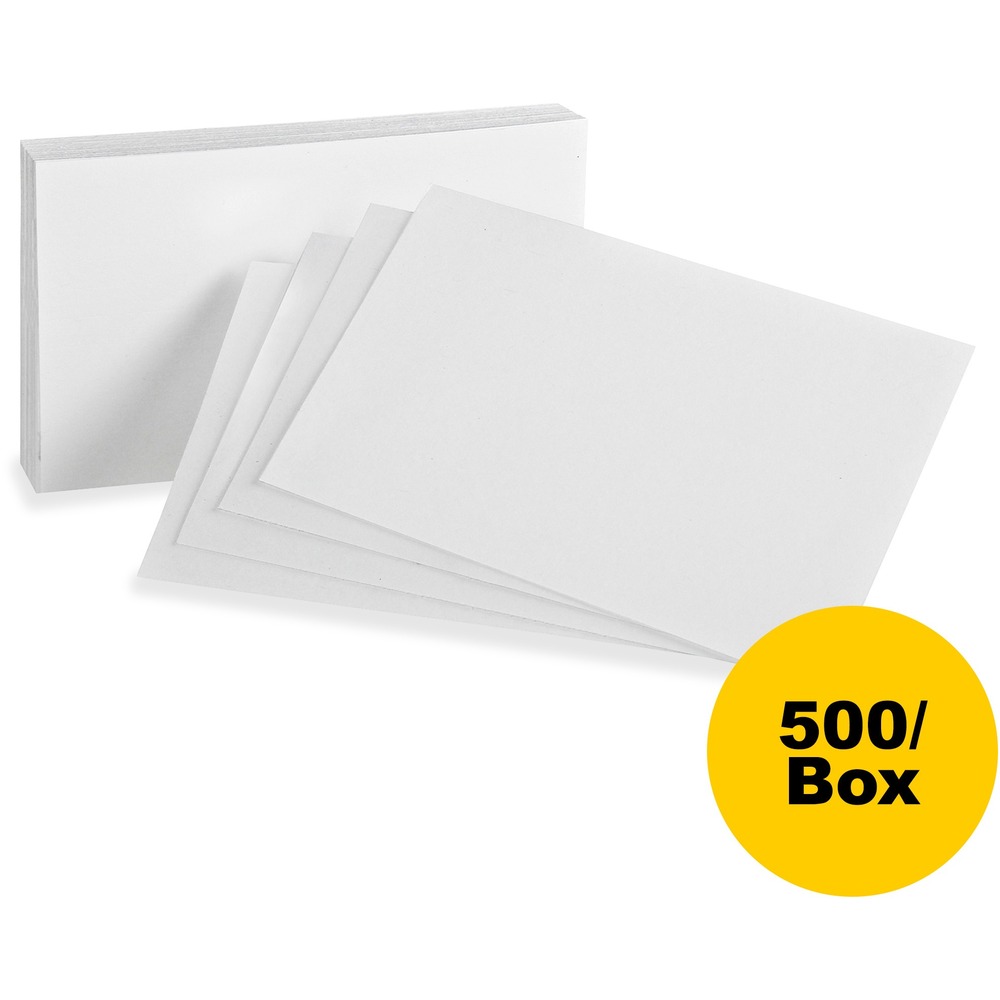 OXF50BX - Index cards are unruled on each side and rotary cut for uniform height. Design offers top-quality commercial, acid-free stock for superior durability and performance.
