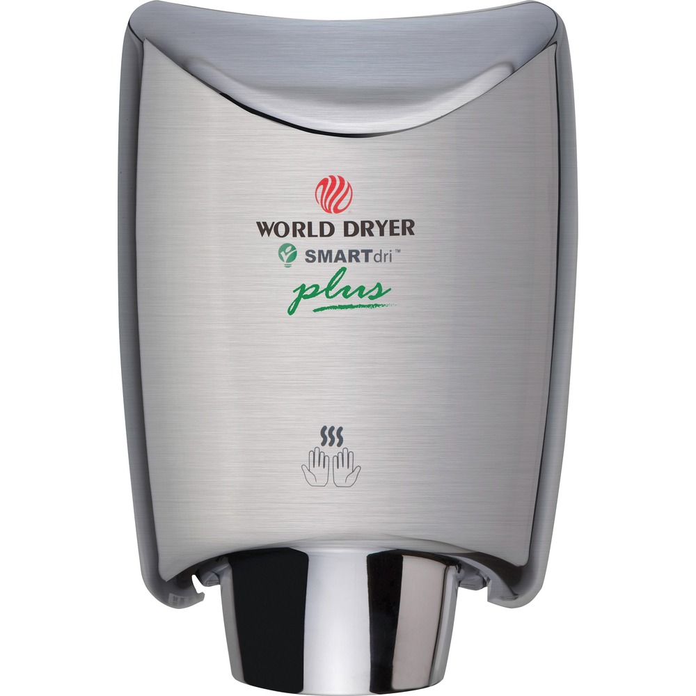 WRLK973P2 - Automatic hand dryer features intelligent, flexible controls that allow you to customize its airflow, sound quality and heating options to accommodate various application environments and requirements. Single-port nozzle delivers a focused, high-intensity dry to quickly dry hands in as little as 10 seconds. The advanced motor technology delivers long-lasting performance for extended use in high-traffic locations. SteriTouch antimicrobial technology inhibits the growth of bacteria, mold and fungus and helps you maintain a hygienic restroom environment. Cost-efficient design requires just 12 percent of the energy used by traditional hand dryers and uses 40 percent less energy than competitive high-speed hand dryers to keep your operating costs to a minimum. Plus, it offers 99 percent cost savings compared to paper towels. Highly efficient design ensures a low environmental impact by virtually eliminating waste and maintenance.