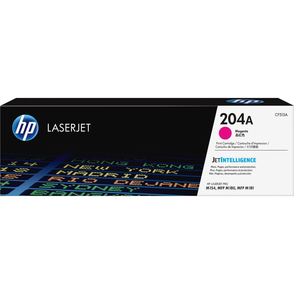 HEWCF513A - Print all your business documents quickly and efficiently and match the performance of your HP Color LaserJet Pro with this Original HP Toner Cartridge. Rely on HP quality and reliability for impressive printing results in your HP Color LaserJet Pro MFP M180nw. Innovative anti-fraud technology helps ensure that you're getting authentic HP quality. Print-gauge technology dependably tracks toner levels to help ensure you're getting the prints you paid for. Continue to count on consistent, professional quality at high speeds with HP ColorSphere 3 toner. Look professional on every page with vibrant, high-quality color prints that stand the test of time. Quickly replace your cartridges with auto seal removal and easy-open packaging. HP 204A cartridge yields approximately 900 pages. More from the Manufacturer