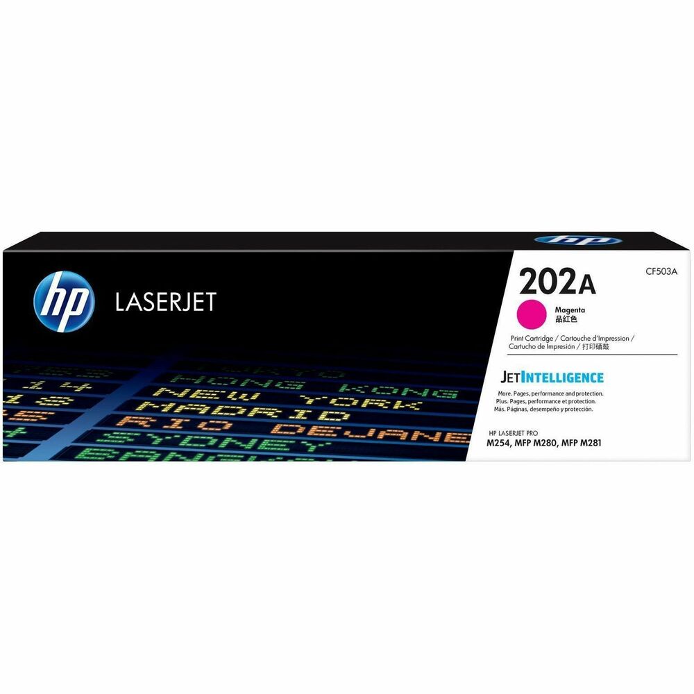 HEWCF503A - Print all your business documents quickly and efficiently and match the performance of your HP Color LaserJet Pro with Original HP Toner Cartridges with JetIntelligence. Rely on HP quality and reliability for impressive printing results in your HP Color LaserJet Pro M254dn, M254dw, M254nw, MFP M280nw, MFP M281cdw, MFP M281fdn and MFP M281fdw. Innovative anti-fraud technology helps ensure that you're getting authentic HP quality. Print-gauge technology dependably tracks toner levels to help ensure you're getting the prints you paid for. Continue to count on consistent, professional quality at high speeds with HP ColorSphere 3 toner. Look professional on every page with vibrant, high-quality color prints that stand the test of time. Quickly replace your cartridges with auto seal removal and easy-open packaging. Cartridge yields approximately 1,300 pages. More from the Manufacturer