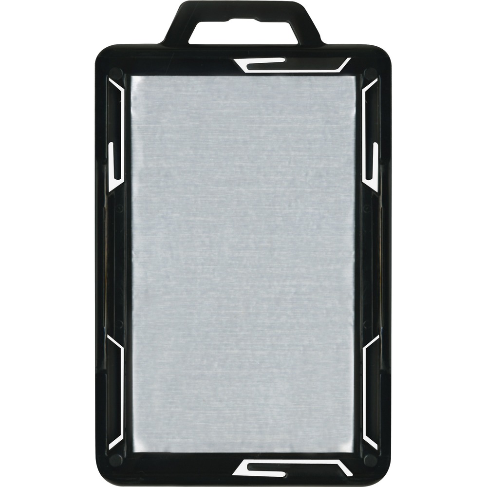 AVT76417 - Protect against identity theft with this Secure Two-Card RFID Blocking Badge Holder. This card holder blocks radio frequency identification (RFID) to keep you safe. Secure personal credit, debit and business ID card information by shielding from unauthorized and unknown access. Badge holder offers full access for quick, easy removal and replacement of cards. Maximum insert size is 2-1/8" x 3-3/8" (54mm x 86mm).