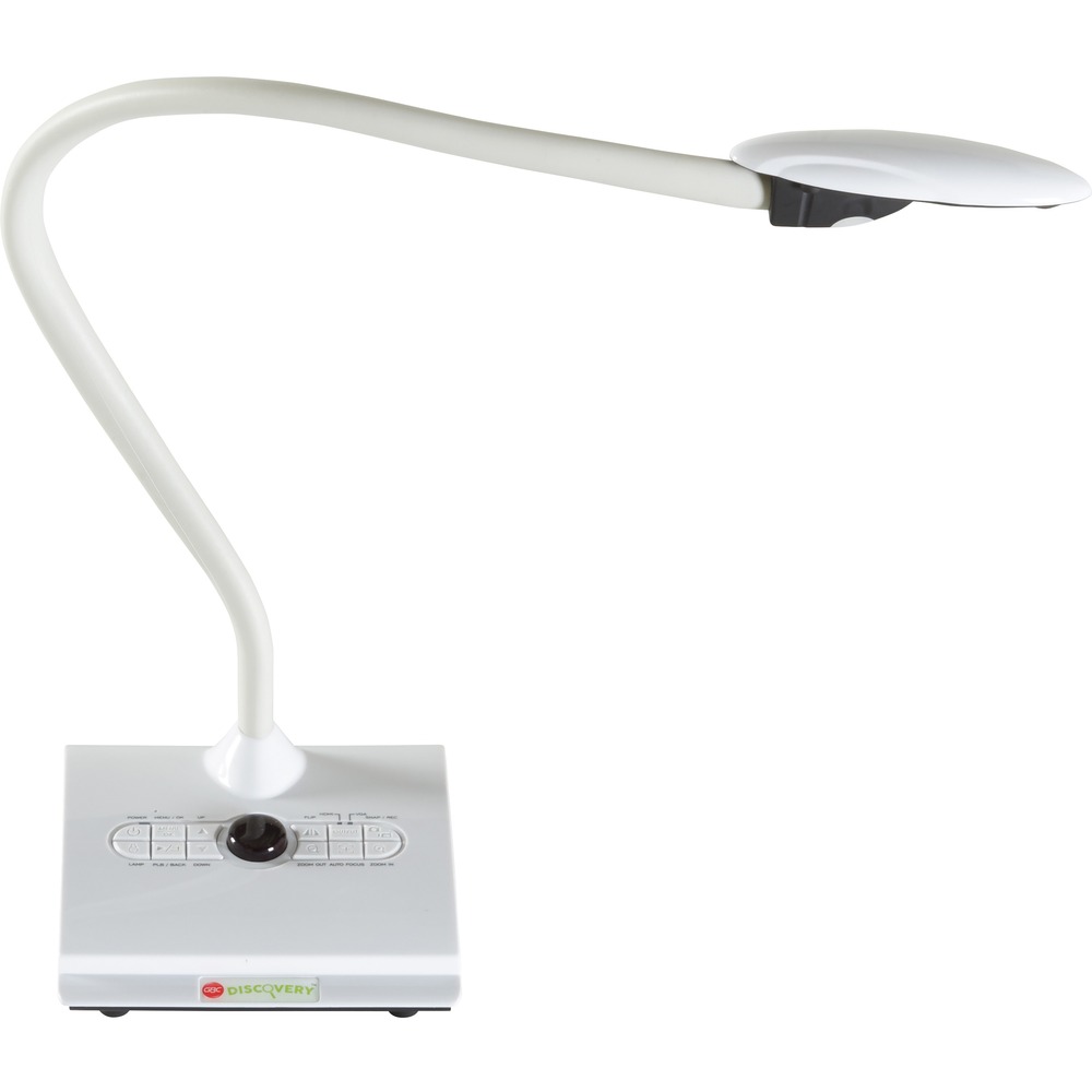 GBCDCV10001 - With simple usability and quick setup, this document camera is an excellent choice to make your lectures or presentations visually engaging and interactive. 8MP sensor with 8X zoom and auto focus allow you to display crystal-clear images without worrying blurriness or hard-to-reach text. Image freeze/pause lets you keep an image on the screen while the object is adjusted or passed around, or use the highlight/mask functions to emphasize or block content while it's displayed. The compact size and flexible arm provide easy portability for multiroom use and quick storage. Anti-glare sheet stops glare from blocking the view of laminated surfaces and textbook pages for clearer results. Microscope adapter connects to a microscope (sold separately) to display magnified images to an entire room. Document camera includes AC/DC adapter, USB cable, two HDMI cables, two AAA batteries, remote control, microscope adapter, anti-glare sheet, quick guide, CD manual and Discovery software.