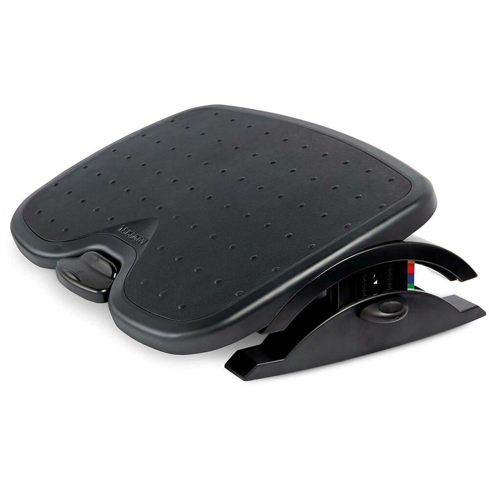 KMW52789 - Solemate footrest keeps you working in better comfort throughout the day by helping you maintain a better, stress-reducing posture while sitting. SmartFit system allows you to dial in your optimal setting with adjustable height and tilt options that you can match to your personal comfort color using the included hand chart. Easy-to-use foot pedal requires just a simple push of your foot to make quick adjustments without having to get out of your chair and interrupt your productivity. Nonskid surface is covered in black rubber to provide extra stability for your feet so you don't need to worry about them slipping.