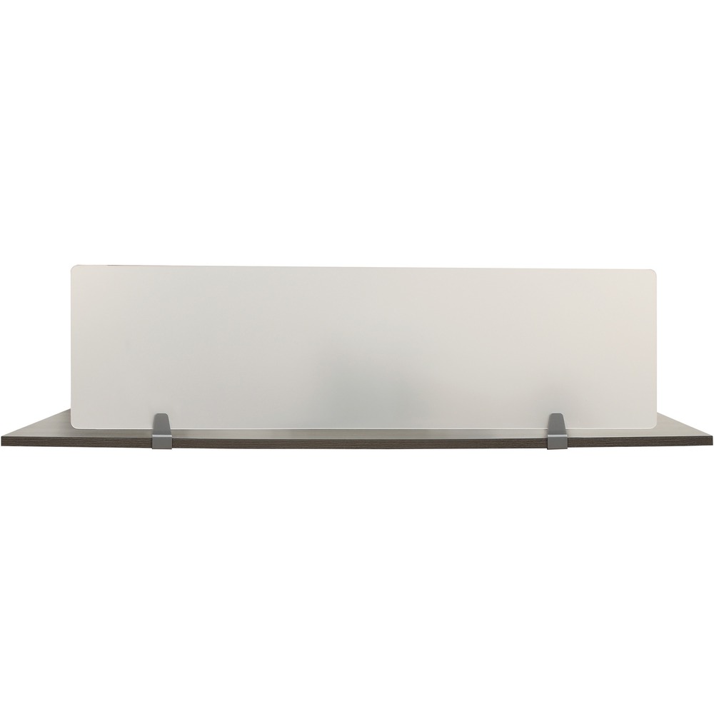 LLR16220 - Modesty panel is part of the Lorell Relevance Series, versatile and stylish office furniture that configures to meet your needs. It can be used for privacy by hanging it from an open desk front or setting it up between adjacent tabletop/desktops. The 6mm thick acrylic panels come with panel holders for easy setup. Use this modesty panel with 59-7/8" wide desks. More from the Manufacturer