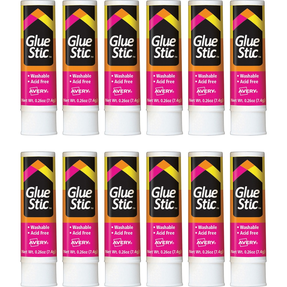 AVE00166BX - Permanent Glue Stic comes with enough glue to take care of all kinds of household, business or school projects. Permanent adhesive securely fastens paper, cardboard, photographs and more for great crafting, scrapbooking and other projects. The photo-safe formula is acid-free and won't harm precious materials. Adhesive easily washes out of clothing. Nontoxic glue is ACMI certified and conforms to ASTM D4236.