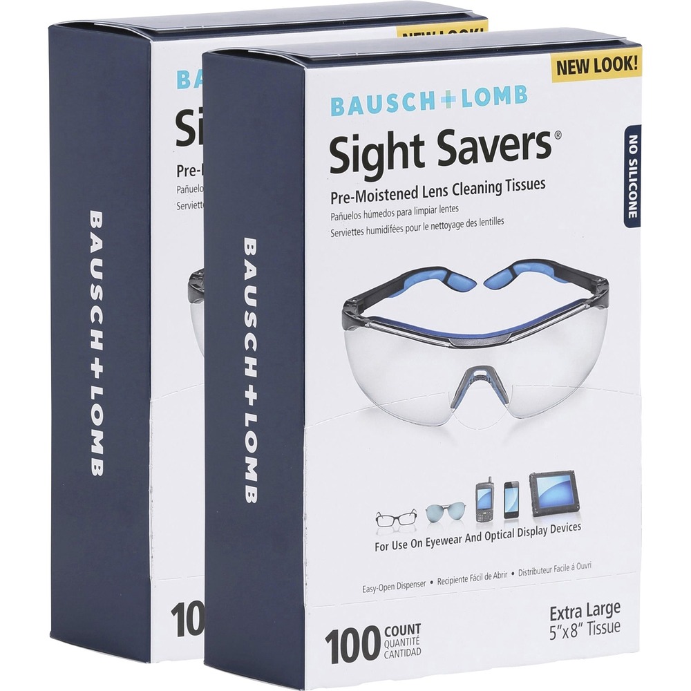 BAL8574GMBD - Keep glass or plastic lenses spotless with antifog, antistatic cleaner. Pre-moistened cleaning tissues are designed for use on eyeglasses, computer monitors, reading glasses, camera lenses and more. They should not be used with contact lenses because they contain isopropyl alcohol. Tissues are silicone-free, antifog and antistatic. Each tissue is individually packaged. Dispenser box can be attached to the wall or placed on countertop.
