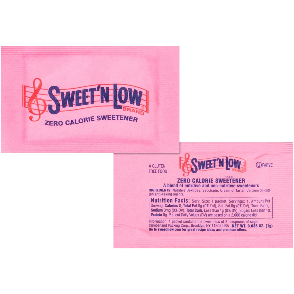 SMU50150CT - Sugar Substitute Packets provide a zero-calorie and sodium-free sugar substitute. Each convenient 1 gram single-serving contains the sweetening power of 2 teaspoons of sugar. Sugar substitute dissolves instantly in hot or cold beverages. Ideal for breakrooms or reception areas.