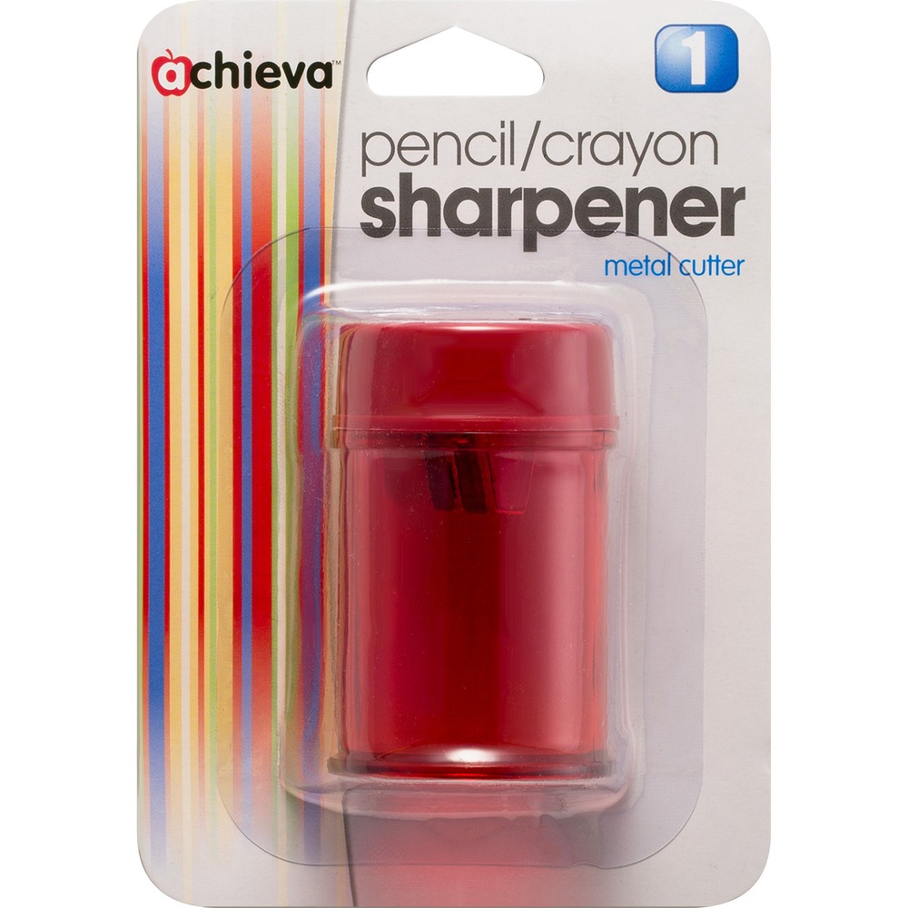 OIC30240BX - Quickly sharpen your writing and coloring utensils with this Double-Barrel Pencil/Crayon Sharpener. See-through receptacle allows you to view loose shavings to let you know when to empty. Sharpener is perfect for use in a classroom or at home. More from the Manufacturer