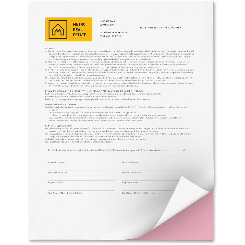 XER3R12421 - Bold Digital Carbonless Paper is great for important forms created on a wide variety of digital printers. It is designed for excellent performance in high-speed digital equipment. Patented, capsule control technology reduces contamination and enhances image quality. Paper performs with outstanding image legibility. It is also Sustainable Forestry Initiative (SFI) Certified.