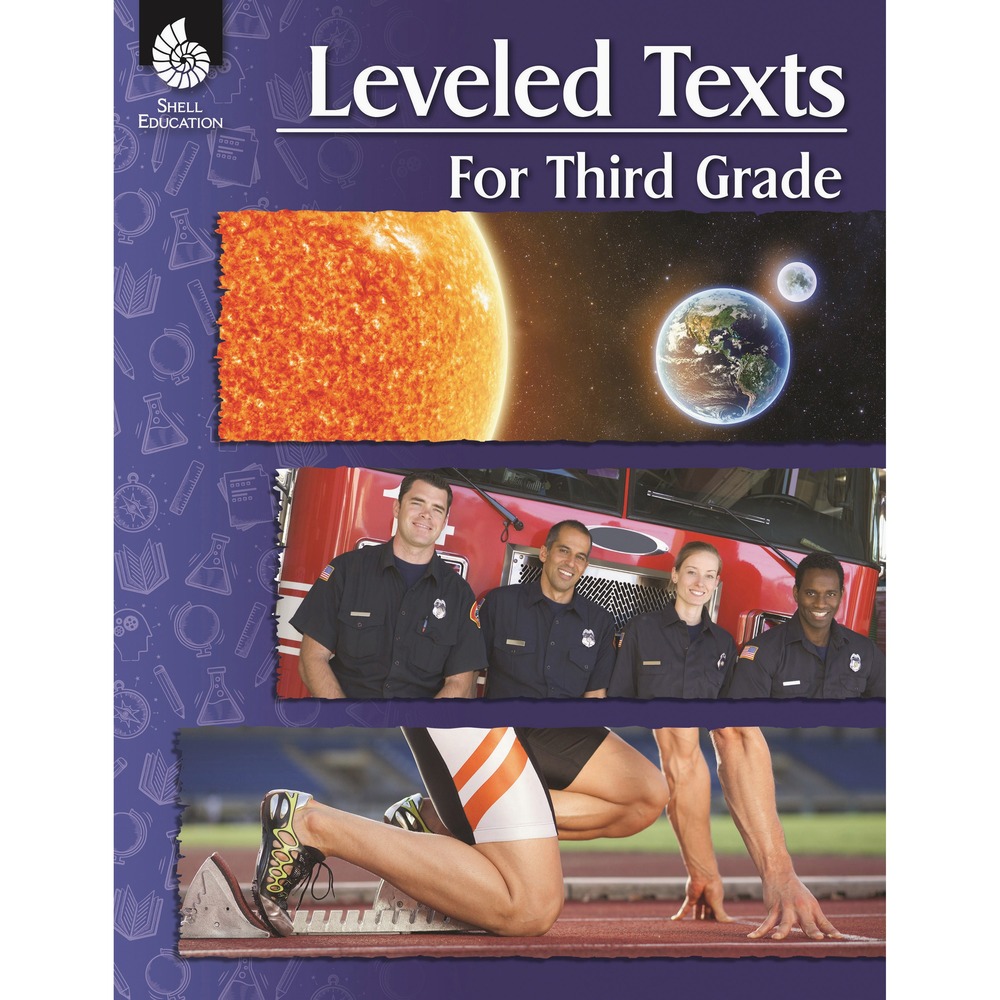 SHL51630 - Leveled Texts for Third Grade offers teachers a selection of appropriately leveled reading materials at their fingertips, equipping instructors with texts for a wide spectrum of learners. Created for teachers serving special populations, this resource offers books designed for different reading levels so leveled texts can be quickly implemented. Each text is written three different ways and features the same cover so students can feel confident with their reading level. Content is leveled for low-level and on-level readers and English-language learners with the same material rewritten to challenge above-level readers. Not only does Leveled Texts for Third Grade hone in on important Language Arts skills, topics within the text span different subject areas including Mathematics, Science and Social Studies. This comprehensive series is suitable for ensuring students meet state requirements and garner valuable skills for college and career readiness.