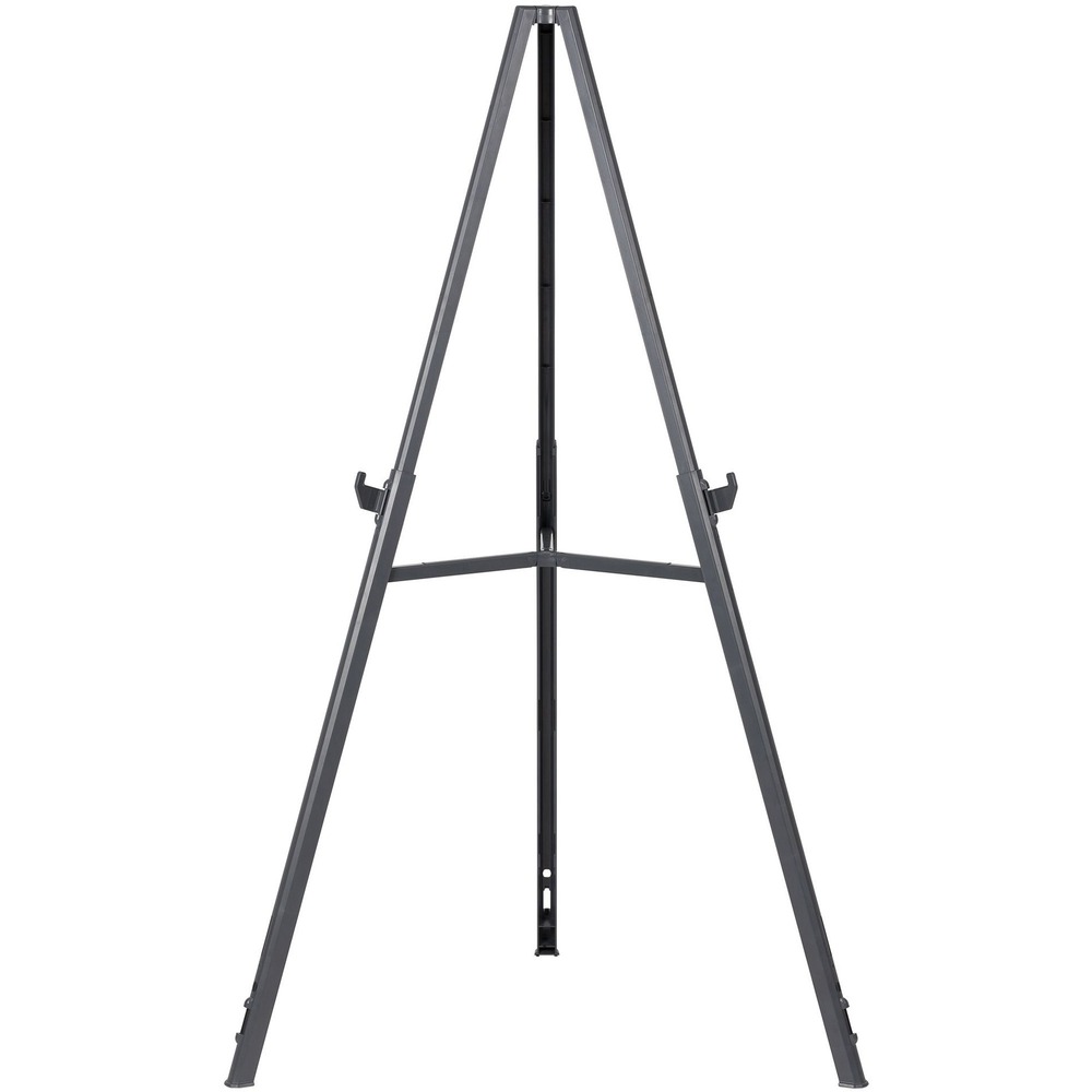 BVCFLX11404 - Quantum display easel is a dynamic and versatile easel that effectively covers all of your display needs. Only weighing 3 lb., its ABS plastic construction is lightweight yet sturdy to securely hold up to 25 lb. Two display support brackets and a center brace allow you to display everything from posters to picture frames. Nonskid feet ensure that the easel will not shift on smooth surfaces to sit reliably in place. The retractable legs increase portability and make bringing this easel to your next presentation a breeze. Height-adjustable design can be set from 37" to 62" for versatile display options. Use the smaller-size setting to display on a tabletop, and the standard-size setting when you're presenting on a floor.