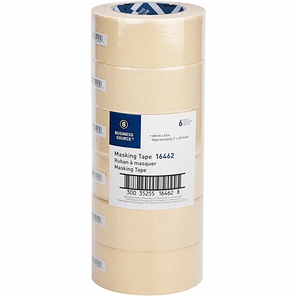 BSN16462PK - Utility-purpose, crepe paper-backed tape is designed for holding, bundling, sealing, noncritical masking and many other jobs where pressure-sensitive tape is needed. Design features a 3" core and approximate tensile strength of 8.5 kg. or 18.7 lb. per inch.