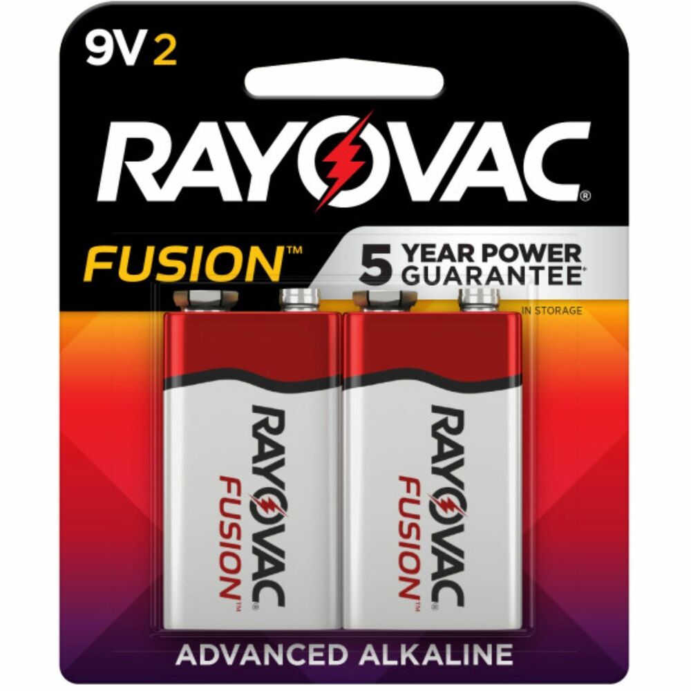 RAYA16042TFUSK - Fusion 9-Volt batteries excel in today's most power-hungry devices, including digital cameras, high-powered toys and grooming devices. Energy-dense formula provides more power. Slim Seal technology maximizes internal battery capacity. Increased anode density improves discharge efficiency. Improved cathode formulation enhances electrical conductivity. Mercury-free, advanced alkaline batteries stay fresh in storage for 5 years.
