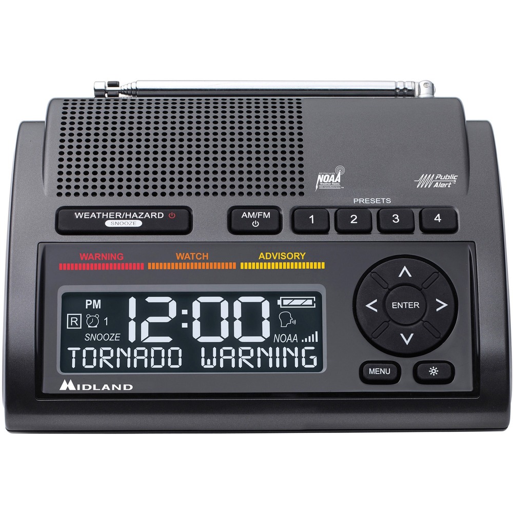 MROWR400 - Weather radio with an 85-decibel siren features digital S.A.M.E. technology that locks into your county's warning system to give you instant weather updates from the National Weather Service. The USB output allows you to charge devices directly from the radio. Program up to 25 counties with 80 different emergency alerts to ensure you're always aware of an emergency. Emergency power backup uses four AA batteries (sold separately) for consistent performance during a power outage. AM/FM radio with alarm buzzer allows you to listen to local stations for versatile use. Color-coded alert level indicators let you quickly see the difference between every alert.