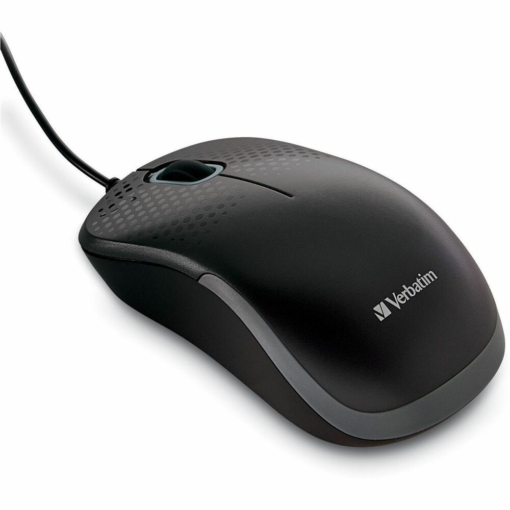 VER99790 - Say goodbye to noise and hello to silence with the Verbatim Silent Corded Optical Mouse. Using new Silent Technology, silent click switches, and rubber covers, this Verbatim mouse is truly silent. This mouse has been ergonomically designed to fit your hand comfortably. With its high-resolution optical technology, the Verbatim Silent Corded Optical Mouse also offers smooth, precise tracking and a precision scroll wheel for easy scrolling. Turn your noisy office into a place of tranquility - and enjoy the sound of silence. The Verbatim Silent Corded Optical Mouse is backed by a 1-Year Limited Warranty. More from the Manufacturer