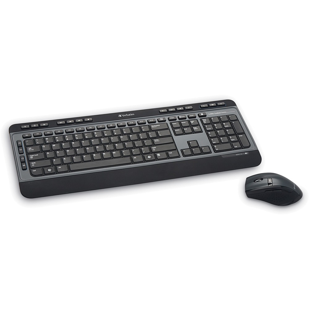 VER99788 - Putting your entertainment at your fingertips, the Wireless Multimedia Keyboard and 6-Button Mouse Combo features hot keys for instant access to media controls. The keyboard features quiet, soft-touch keys that provide a crisp, responsive feel when typing. The included mouse features right, left, back (websites), forward (websites), scroll wheel, zoom and adjustable dpi buttons with high-resolution optical technology for precise control. Nano receiver offers 2.4Ghz reliability and performance and is small enough to plug in once and stay connected. With its slim design and full functionality, this combo is ideal for the home or office. Mouse and keyboard are compatible with Windows 7 and higher; Mac OS X 10.4 and higher; Linux Kernel 2.6 and higher.