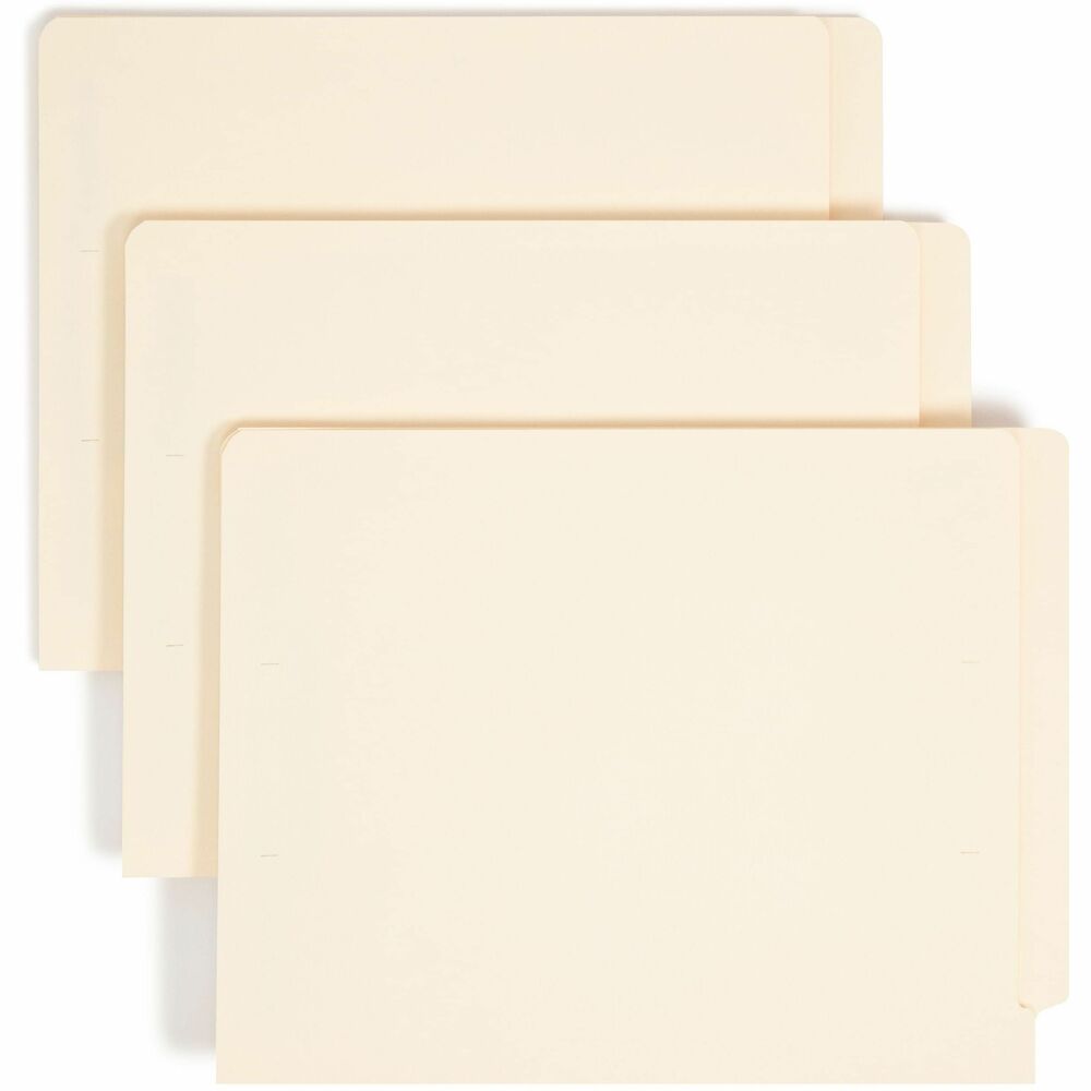 SMD34118 - Protect your documents and fingers with patented SafeSHIELD Coated Fastener Technology - the ultimate solution to fastener issues, including paper tears, finger cuts and excessive fastener crinkling. Fastener folders let you subdivide papers inside the folder or file documents in chronological order. Reinforced Shelf-Master end tab with straight cut gives added strength where you need it most.