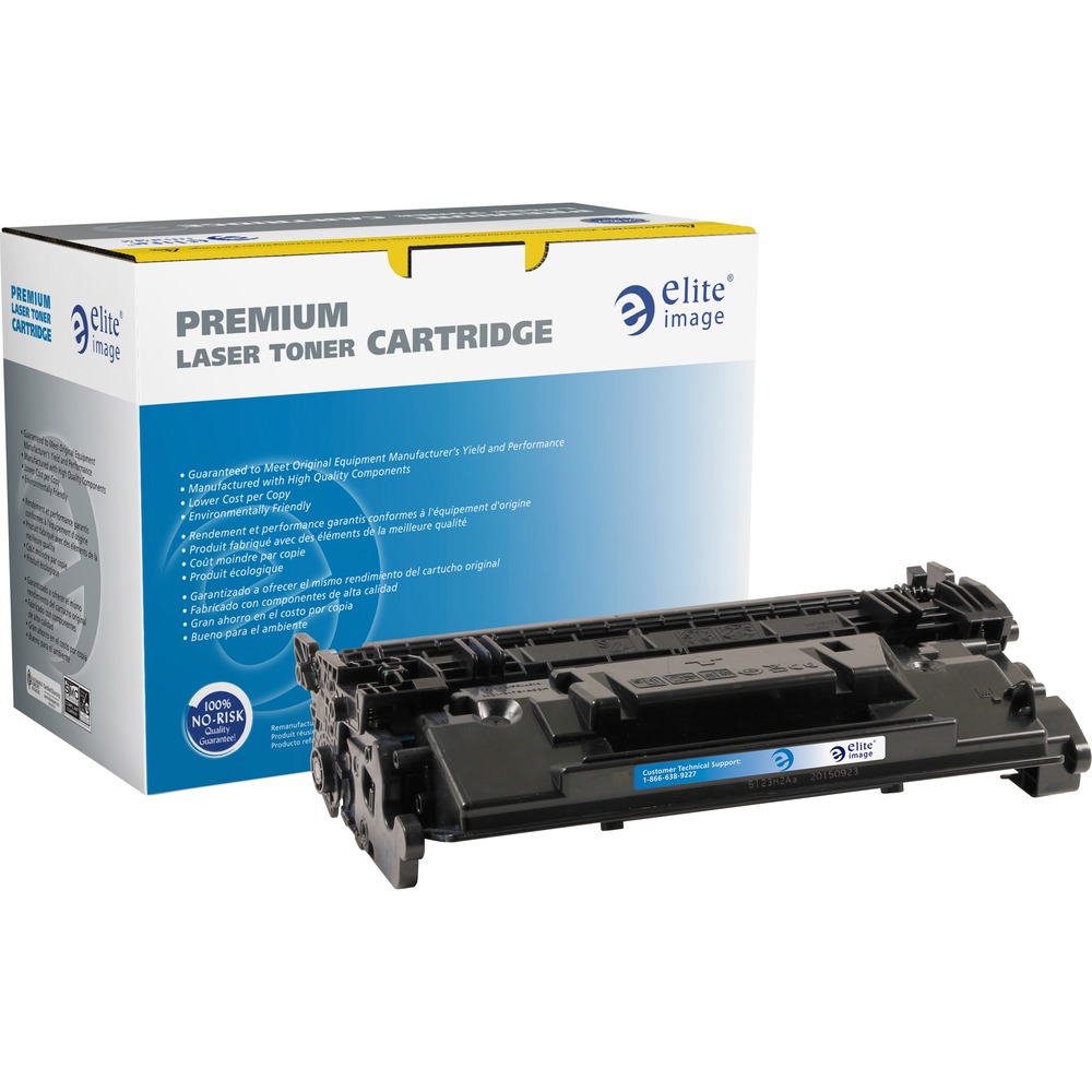 ELI76263 - Toner cartridge delivers outstanding performance and image quality in your HP LaserJet Enterprise M506dh, M506dn, M506n, M506x; LaserJet Pro M501n, M501dn; LaserJet Enterprise MFP M527f, M527dn; and LaserJet Enterprise Flow MFP M527z. High-quality output offers vibrant reproduction so it's ideal for printing at home and the office. Cartridge installs easily and quickly to minimize downtime. Toner is the result of rigorous product development protocols and provides OEM-equivalent yield and performance. Cartridge yields approximately 9,000 pages.