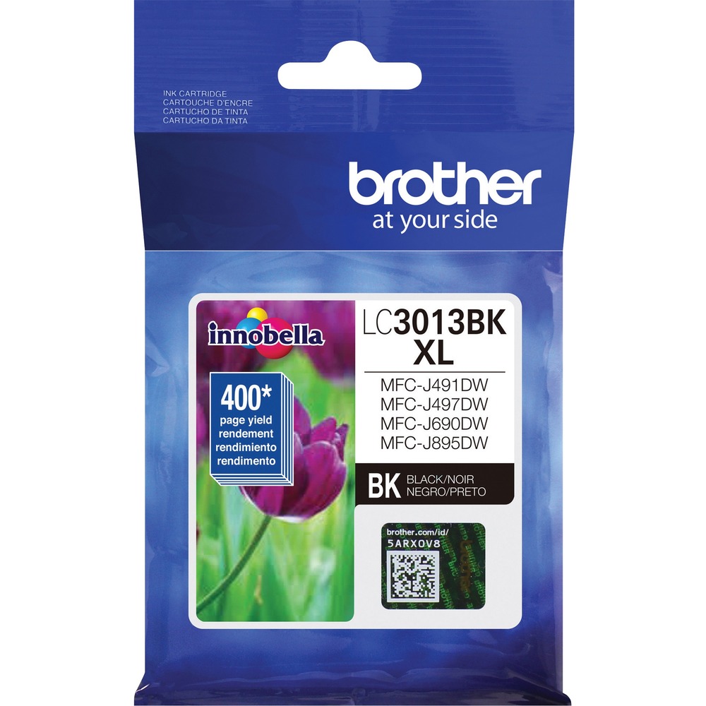BRTLC3013BK - Ink cartridge delivers consistent, professional print quality with a 400-page yield. Brother Genuine ink is intelligently engineered to work seamlessly with your Brother inkjet printer to consistently produce sharp prints that withstand the test of time. Use only Brother Genuine ink cartridges for reliable results in your Brother Work Smart Series compact, inkjet all-in-one printers: MFC-J491DW, MFC-J497DW, MFC-J690DW and MFC-J895DW. Brother offers an environmentally responsible way for customers to dispose of Brother Genuine cartridges at end of life. More from the Manufacturer