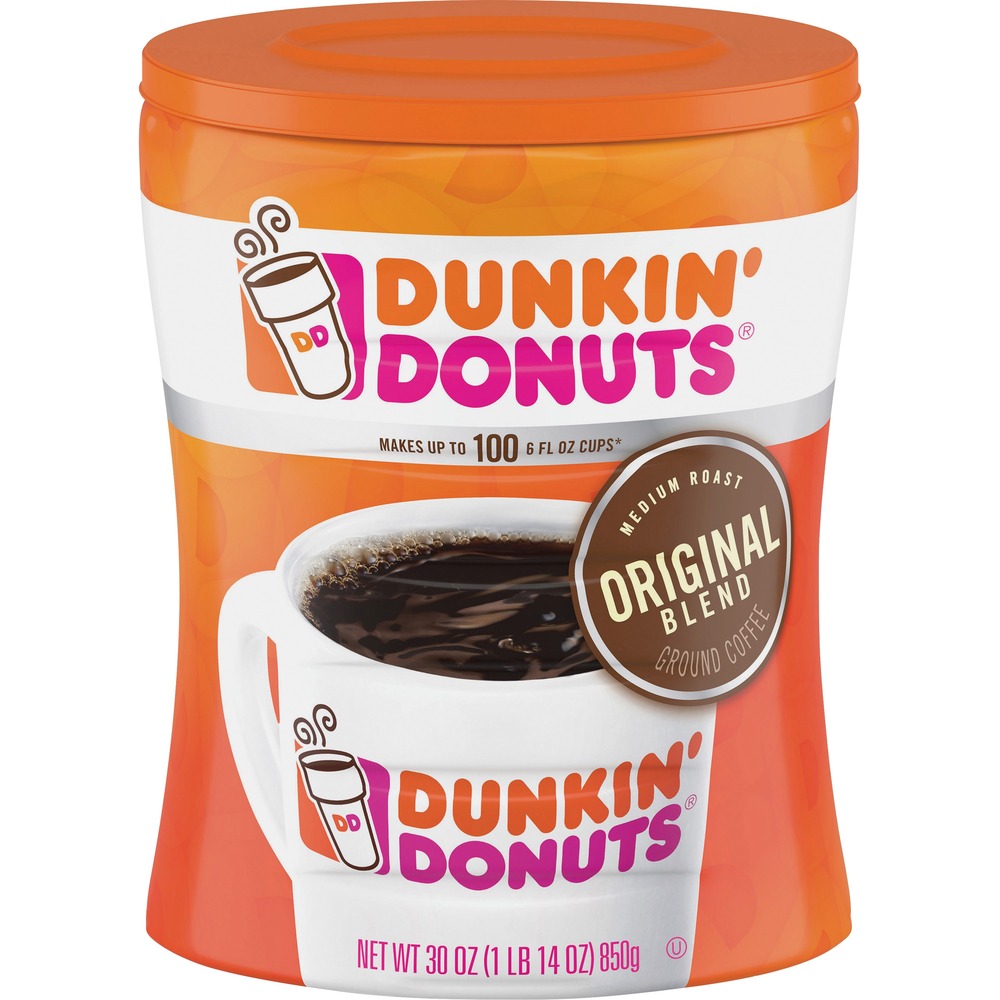 FOL01102 - Original blend coffee brings you the same great quality you expect from Dunkin Donuts directly to your doorstep. 100 percent Arabica beans, from Central and South America, are grown from highly experienced farmers and roasters that adhere to strict guidelines and rigorous processes to ensure you receive the best. Only the highest quality coffee beans are selected in every batch to deliver a great-tasting brew that's perfect hot or iced. Stay fresh canister seals tightly to lock in freshness and flavor for a smooth, delicious flavor morning after morning.