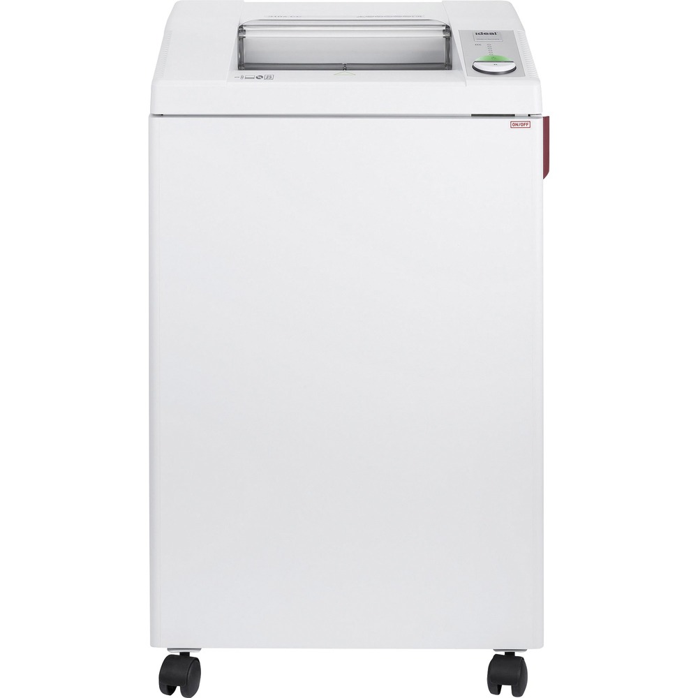 ISRIDEDSH0315H - A powerful, hefty centralized office shredder, the 3104 cross-cut P-4 is designed for 10 to 12 users. Continuous operation and solid steel cutting heads minimize downtime while shredding paper, staples, paper clips, credit cards and CD/DVDs. The 12" feed opening and large, lightweight, impact-resistant, 32-gallon bin make the 3104 perfect for a large department, floor or small office needs. HIPAA and FACTA compliant, it's federally accepted to protect information against identity theft. Quiet 1 horsepower motor chews through 25 sheets of paper at once and up to 635 sheets per minute. High-quality, wooden, easy-open cabinet is mounted on casters for easy mobility. Patented, electronically controlled, transparent safety shield in the feed opening protects fingers and hands. Patented Electronic Capacity Control (ECC) monitors and grades document feeding to prevent jams. German engineering and manufacturing ensure superior quality that will provide many years of trouble-free operation. More from the Manufacturer