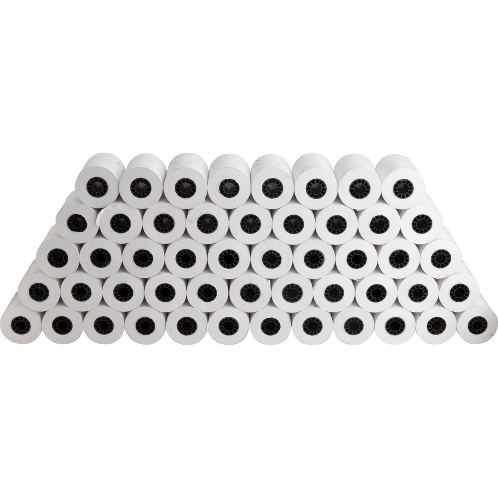 BSN01018 - Thermal paper rolls are made with top-quality thermal paper and deliver crisp, clear images. Inner dimension of the core measures 7/16" in diameter. The outer dimensions are 7/8" in diameter.