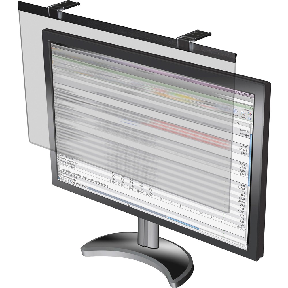 BSN29291 - Privacy filter is a specially designed panel to protect sensitive, wide-screen LCD monitors that measure 24" diagonally. Privacy feature prevents unauthorized view of sensitive information. Optical-quality acrylic features antireflective coating to reduce glare and improve visuals. LCD privacy filter includes a microfiber cleaning cloth and 16:10 and 16:9 aspect ratios.
