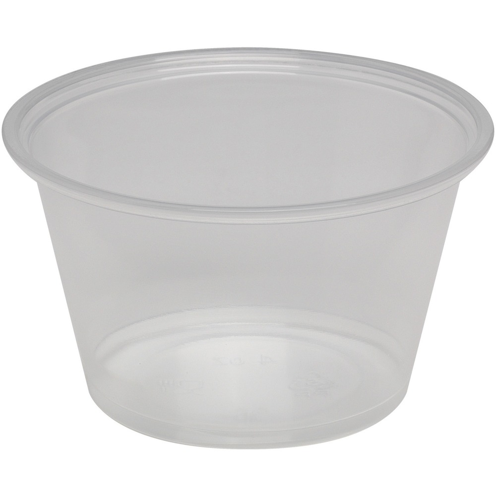 DXEPP40CLEAR - A durable and reliable solution for all your foodservice needs, this portion cup offers the convenience your customers crave, and the cost-effective, timesaving and versatility you desire. Wide-mouth brim makes filling easy for less mess and waste. Disposable material makes cleanup simple for hassle-free use. Portion cup is perfect for dine-in or take-out experiences. Portion cup is designed for use with Dixie Plastic Portion Cup Lids (PL40 not included).
