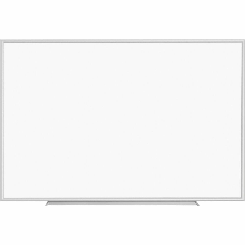 LLR00502 - Dry-erase board features a white-coated, styrene surface that is easy to write on with dry-erase markers and just as easy to erase. Marker tray provides a convenient place to store your markers. The 3/5" (15.4mm) thick board also includes an aluminum frame and hanging hardware.