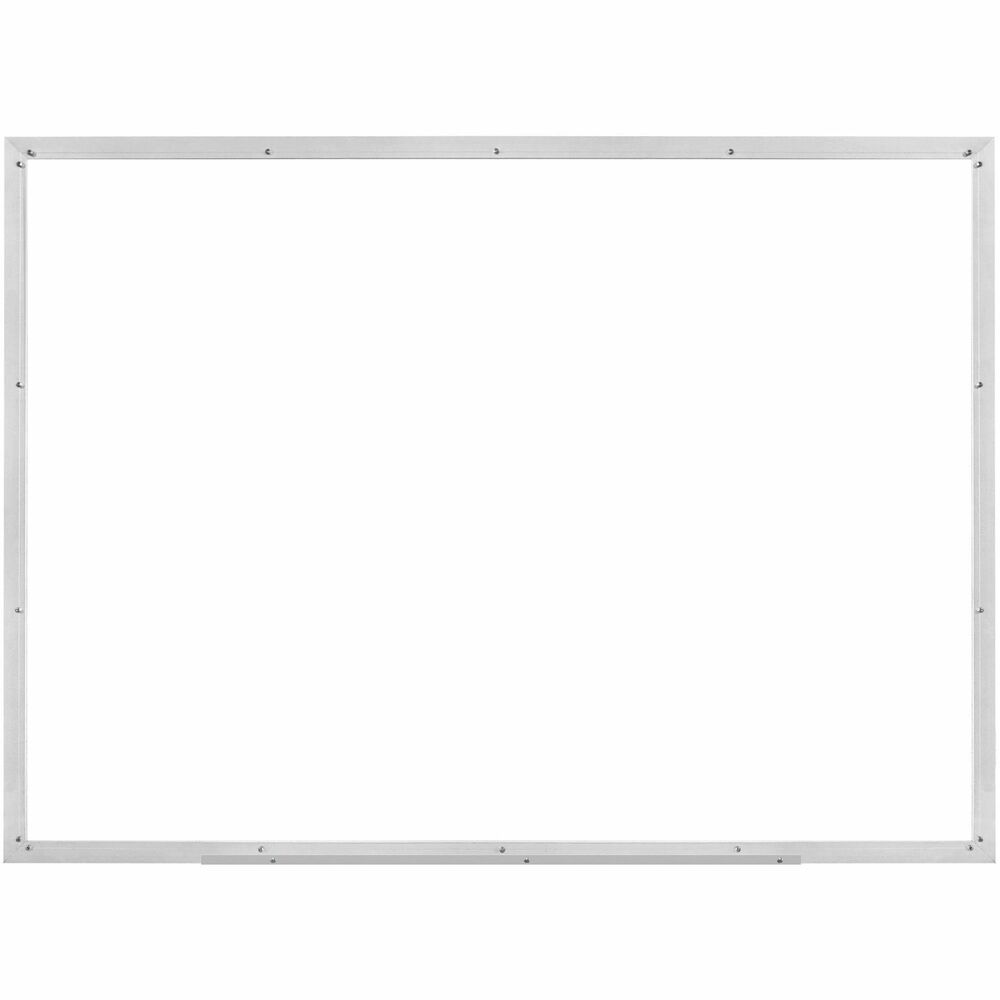 LLR00587 - Dry-erase board features a white-coated, styrene surface that is easy to write on with dry-erase markers and just as easy to erase. Marker tray provides a convenient place to store your markers. The 3/5" (15.4mm) thick board also includes an aluminum frame and hanging hardware.