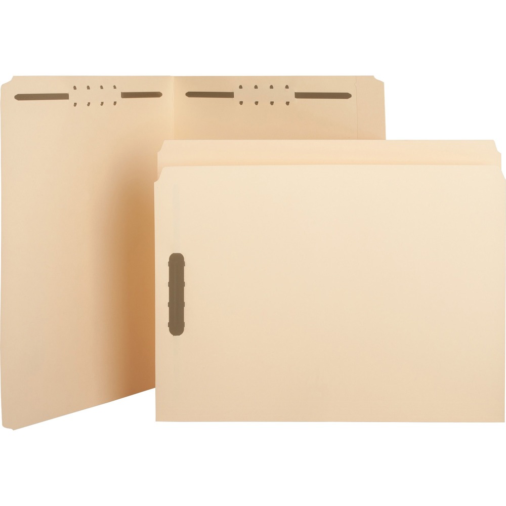 BSN17211 - Fastener folders with two-ply tab hold papers securely inside folders and prevent valuable papers from falling out or getting lost. Subdivided within the folder. Tab is straight-cut.