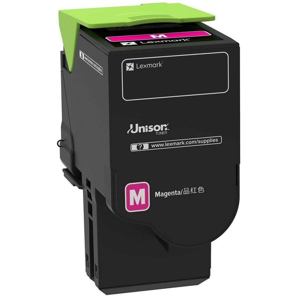 LEX78C0UMG - Consistently outstanding image quality. Long-life system reliability. Superior sustainability. Innovative shake-free print system. Lexmark Cartridge Collection Programme Going green has never been easier. Recycle all your used Lexmark supplies by letting us take care of the details. It's simple, smart and always free. Lexmark Return Programme Cartridges Lexmark Return Programme cartridges are patented print cartridges sold at a discount in exchange for the customer's agreement to the licence requirement that the cartridges will be used only once and returned only to Lexmark for remanufacturing and/or recycling. The Return Programme cartridges are licensed for single use only and are designed to stop working after the delivery of a fixed amount of toner. A variable amount of toner will remain in the cartridge when replacement is required. In addition, the cartridge is designed to automatically update the memory in your printer to protect against the introduction of counterfeit and/or unauthorised third-party cartridges. If the customer does not accept these terms, replacement cartridges sold without these terms are available through www.lexmark.com. High Yield Maximise your savings and enjoy premium quality with Genuine Lexmark cartridges. High Yield cartridges offer a lower cost per page and contain more pages than Standard Yield cartridges do. Perfect for high volume printing. Best Together Genuine Lexmark supplies are engineered to work Best Together with your Lexmark printer, delivering excellent print quality from the first page to the last. Unison Toner Essential to Lexmark print system performance, Unison Toner's unique formulation consistently delivers outstanding image quality, ensures long-life print system reliability and promotes superior sustainability -- all in an innovative shake-free print system.